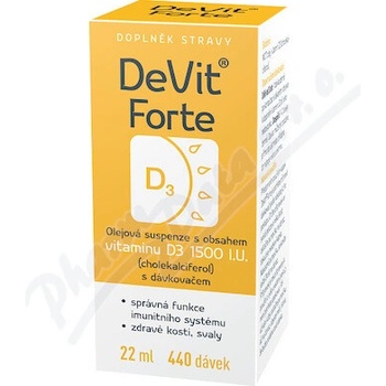 DeVit Forte gtt. 22 ml 440 dávek 1500 I.U.