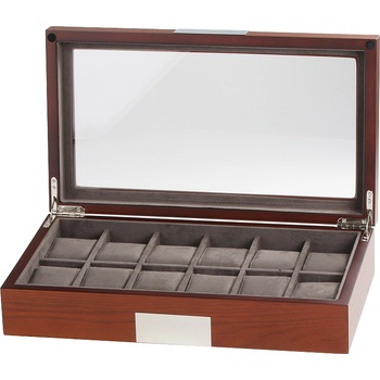 Rothenschild watch box RS-2350-12MA for 12 watch brown (watch box RS-2350-12MA for 12 watch brown)