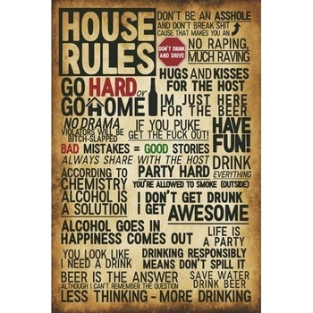 Ceduľa House Rules