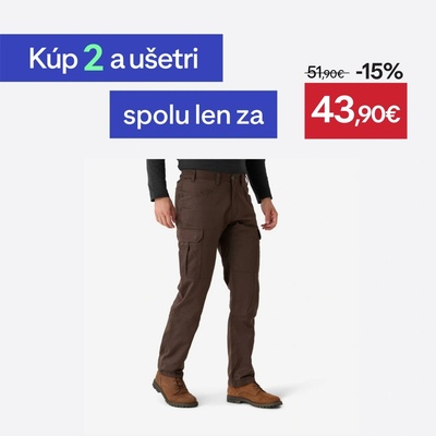 Nohavice Solognac Kapsáčové Steppe 500 hnedé