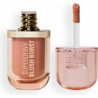 Makeup Revolution Superdewy Blush Burst tekutá lícenka Pink Fizz Soft Pink 4,2 ml