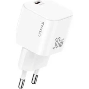 USAMS Бързо зарядно устройство USAMS USAMS US-CC262 USB-C 30W GaN FAST CHARGE, бяло (CC262TC02)