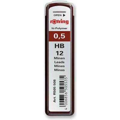 Rotring Tuhy 0,5 mm tvrdost HB 0042/5055080 12 ks