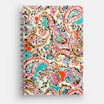 Sentio Бележник със спирала А5, 80л. Paisley Lt Blue