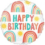 Anagram Фолиев Балон Retro Rainbow Birthday (4291301)