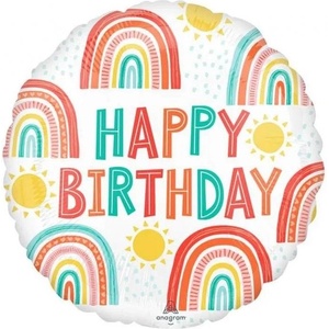 Anagram Фолиев Балон Retro Rainbow Birthday (4291301)
