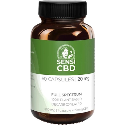 Sensi Seeds CBD olej kapsule 20 mg 60 ks