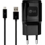 LG Захранване и microUSB кабел за LG устройства с microUSB (черен) - LG Travel Charger MCS-04ED 1800mA (bulk) (MCS-04ED)