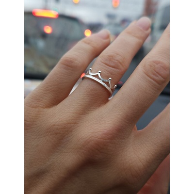 Сребърен пръстен " Короната на кралицата" (ДСП1)