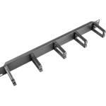 Lanberg 19" cable management panel w. 5 plastic holders 1U - type b, black (AK-1202-B) - gtcomputers
