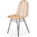 Halmar K337 čierna / rattan
