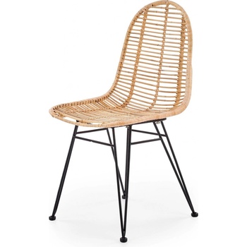 Halmar K337 čierna / rattan