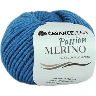 100% Merino příze - Passion modrá