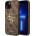 GUESS Гръб Guess PU 4G Metal Logo Case за iPhone 15 Plus - Кафяв