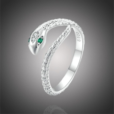 Grace Silver Jewellery Stříbrný prsten Royal Snake stříbro had P SCR980 E 17 Stříbrná