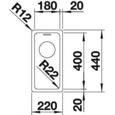 BLANCO Кухненска мивка blanco, andano 180-if (andano 180-if)