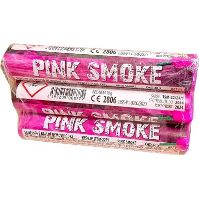 Dýmovnice Pink Smoke 3 ks