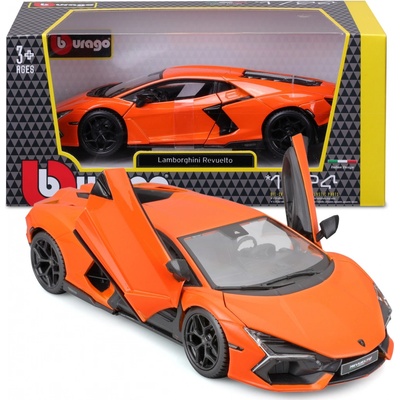 Bburago Plus Lamborghini Revuelto Oranžová 1:24 – Zboží Dáma