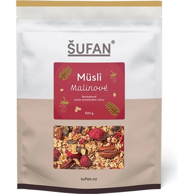 Šufan s.r.o. Müsli Malinové 500 g – Zboží Dáma