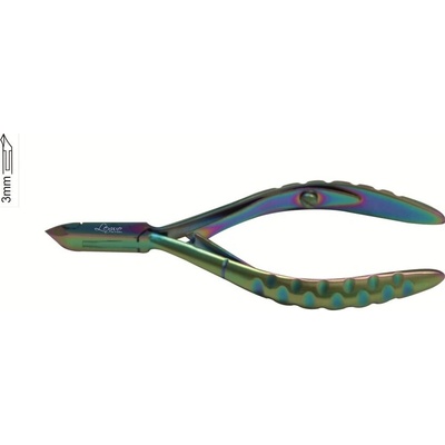 Lexwo kliešte na koži 10 cm 3 mm typ 135-3 multifarebné