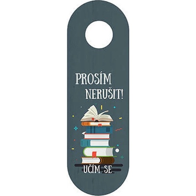 Bohemia Gifts Závěs na kliku - nerušit, učím se
