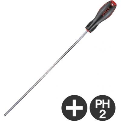 FORCE Удължена кръстата отвертка Force 65512 - Phillips PH2, стебло 350 мм (JN78206)