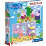 Clementoni - Puzzle 2x20 Peppa Pig: Family - 40 - 99 piese