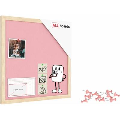 Allboards TFPINK44P Textilní tabule 40 × 40 cm