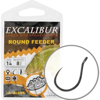 EXCALIBUR ROUND FEEDER BARBLESS vel.10 8 ks