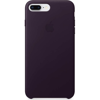 Apple iPhone Leather Case - оригинален кожен кейс (естествена кожа) за iPhone 8 Plus, iPhone 7 Plus (лилав)