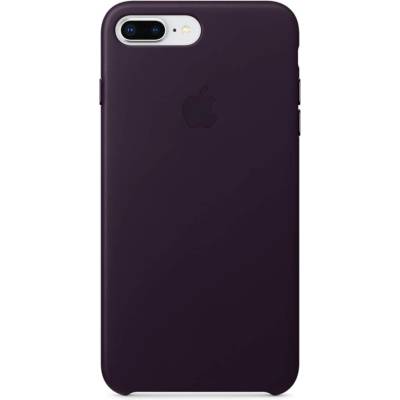 Apple iPhone Leather Case - оригинален кожен кейс (естествена кожа) за iPhone 8 Plus, iPhone 7 Plus (лилав)