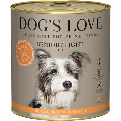Dog's Love Senior/Light s krůtím 6 x 800 g
