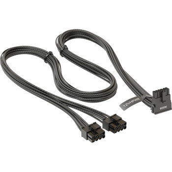 Image 1 of Seasonic Модулен кабел Seasonic Modding Cable 600W Black 90 degree PCIe 5.0 12VHPWR - SS-2x8P-90-12V-2x6-600-BK (4711173878360)
