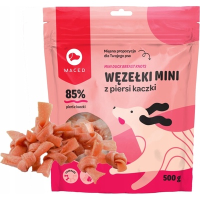 Maced Mini uzlíky z kačacích pŕs Mäkké maškrty pre psov 500 g