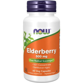 NOW NOW Elderberry 500mg, 60 Veg Capsules