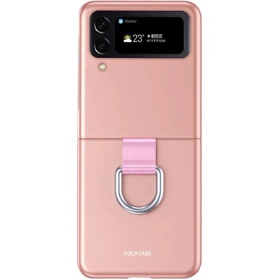 GKK Калъф с Халка за Samsung Galaxy Z Flip 4, GKK Ring Case, Розов (5906601036994)