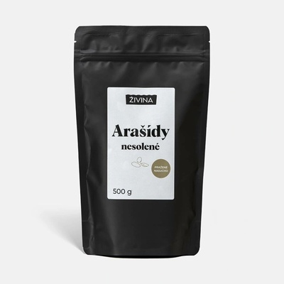 ŽIVINA Arašídy nesolené pražené nasucho 500 g
