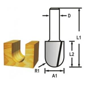 Makita Опашка за фреза за канали 6 мм, 9.5x12.7x44 мм D-47818 (D-47818)