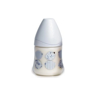 Suavinex láhev LIBERTY SILIKON modrá ptáček 150ml
