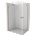 Mexen Mist-H L Duo лява душ кабина, 100 x 85 см, прозрачна, четкан мед - 8A5L-100L-085P-65-00 (8A5L-100L-085P-65-00)