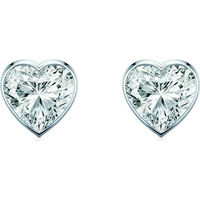 SAVICKI Náušnice Pure biele zlato, diamanty PURE-K-HE-009-DIA-B