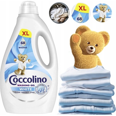 Coccolino Care prací gél biele oblečenie 68 PD