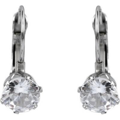 Náušnice z nerezové oceli s broušeným kamínkem crystal 1 pár