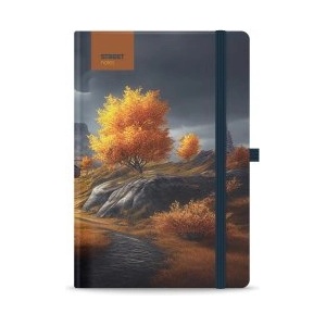 STREET Бележник с ластик Serenity A5 96л тв. корици