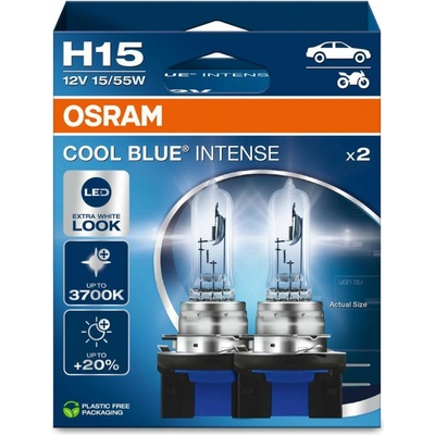Osram Cool Blue Intense H15 PGJ23t-1 12V 15/55W 2 ks 64176CBN-2HB