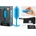 b-Vibe Snug Plug 3 - двоен топчест анален плъг (180 г, син)