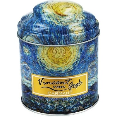 Carmani dóza na čaj Van Gogh Noční obloha 9 cm