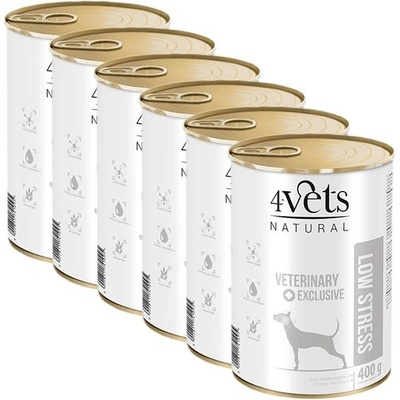 4Vets NATURAL Veterinary Exclusive LOW STRESS 6 x 400 г