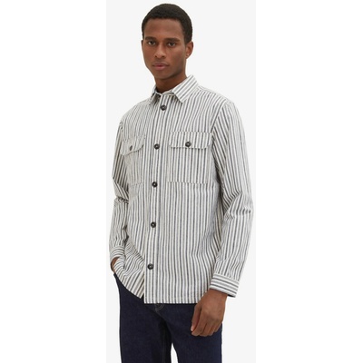 Tom Tailor Сива мъжка риза на райета Tom Tailor Tom Tailor | Siv | МЪЖЕ | XL