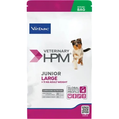 Virbac HPM Junior Large Dog - за млади кучета едри породи от 8 до 18 месеца - 12 кг